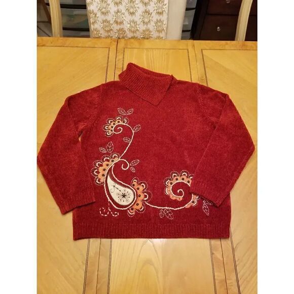 Alfred Dunner rust sweater women's  size Small - Picture 1 of 4